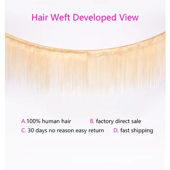 Vall 613 Šviesūs, Tiesūs Plaukai, 4 Pluoštas Pasiūlymai Brazilijos Plaukų Pynimas Ryšulių Remy Human Hair Extension 100 g/vnt. Nemokamas Pristatymas