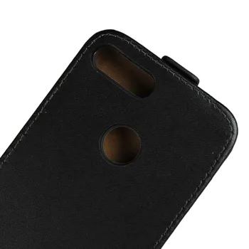 Vertikalus Apversti Atvejais Huawei Honor 9 Lite/Jaunimo Edition Odinis Magnetinis Flip Telefonas Padengti Krepšys