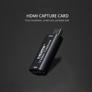 Video Capture Card USB 2.0 HDMI suderinamus Video Grabber Įrašyti Langelį Žaidimas, DVD Vaizdo Kameros Įrašymo Live Transliacijos