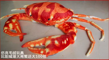 Vidutinės puikus krabų žaislas pliušiniai jūros krabų lėlės raudonųjų krabų žaislas dovana, apie 63cm