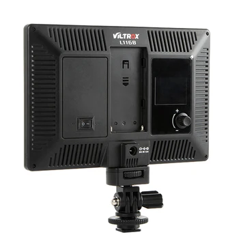 Viltrox L116B Ultra Plonas LED Vaizdo Užpildyti Šviesos Skydas 5500K Pritemdomi 15W 1002LM LCD Ekranas, skirtas DSLR Kamera DV Kameros