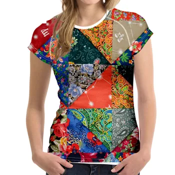 Vintage Stiliaus Moterų Marškinėliai Tumblr Apkarpyti Viršūnes Mados 3D Spausdinimo Elastinga Kvėpavimas Moterų Apkarpytos T-Shirt Vetement Femme