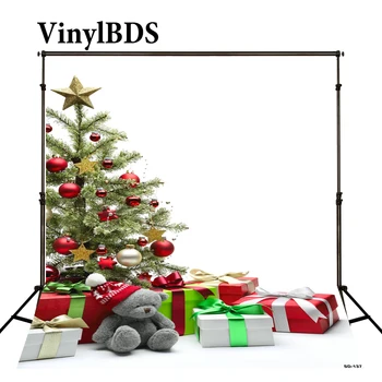VinylBDS Kalėdų Backdrops Fotografijos Lokys Kalėdų Dovana Fotografijos Fone Sd-137