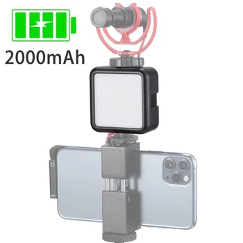 VL49 Mini Kamera, Vaizdo Šviesos, su Šaltu Batų, Nešiojamų & Įkrovimo 2000mAh LED Blykste Lempos Pritemdomi už Vlogging