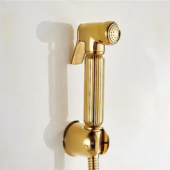 Vonios kambarys Aukso Dušo Galva Su ABS Turėtojas Ir 1,5 M Vandentiekio Žarna Kritulių rankinio Dušo Galvutė Vandens Taupymo