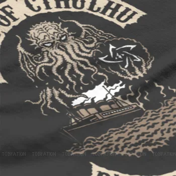 Vyrai Cthulhu Mythos Lovecraft Siaubo Didžiosios Senosios Negabaritinių Marškinėliai Neršti Grynos Medvilnės Atsitiktinis Streetwear