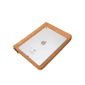 Vyrai iPad portfelio atveju 9.7 colių, Profesionalus Verslo Portfelis Padfolio Kelionių lagaminas Su Saugaus Užtrauktuku Uždarymo