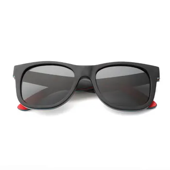 Vyrų/Moterų Black Medienos Akiniai nuo saulės Riedlentė Poliarizuoti Saulės akiniai Aukštos Kokybės UV400