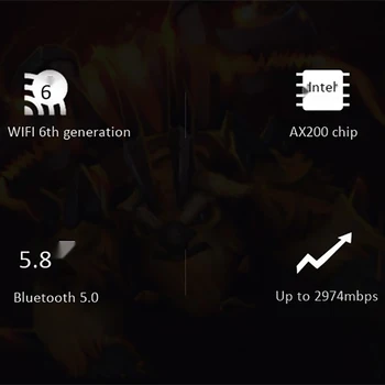 WiFi 6 Kartos Belaidžio Tinklo Kortelė AX200 Dual-Dažnių Gigabit 5G Built-in Bluetooth 5.0 Wifi Imtuvas