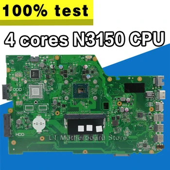 X751SA 4 branduolių N3150 CPU 4 GB RAM Nešiojamojo kompiuterio motininė plokštė, Skirta Asus X751S X751SJ X751SV mainboard Išbandyti Darbo