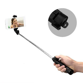 XT10 Trikojo Selfie Stick Horizontalus Kadras Vertikalus Vibracijos Gyventi Stovėti Selfie Stick 
