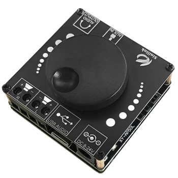 XY-AP50L Mini Bluetooth 5.0 50W+50W Belaidžio o Galia Skaitmeninis Stiprintuvas Valdybos Stereo Amp 3.5 MM AUX USB APP