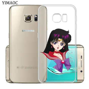 YIMAOC Sailor Moon katė Minkštas Silikoninis Telefono Apvalkalas Atveju, Samsung Galaxy S10 S10e S8 S9 10 Pastaba Plus S7 Krašto Skaidrus