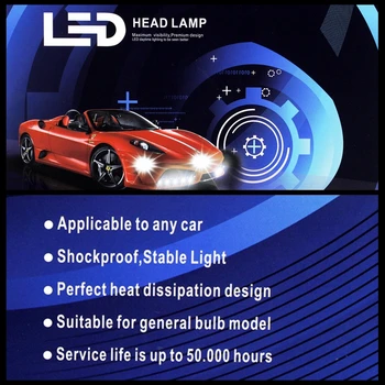 Yituancar 2vnt/Komplektas LED Automobilių Žibintų Lemputės Citrinos Geltonumo Šaltinis Optikos DC12V 30W H11 High Power Automatinis Priekinių Rūko žibintų Gerbėjų