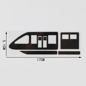 YJZT 17CM*5.1 CM Animacinių filmų Traukinio Automobilių Lipdukas Dekoratyvinis Vinilo Decal Modelis 1A-0162