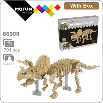 YZ Deimantų Blokai 3D Skeleto Modelis Statybinės Plytos Dinozaurų Aukcioną Paveikslas Tigras Kūno Skeletas Juguetes Žaislai Berniukui Dovana 66509