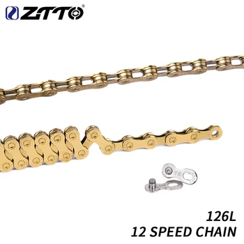 ZTTO MTB 12 Greičio Grandinės Aukso 12s erelis Aukso 12speed Grandinės x1 x12 1x12 Sistemos Jungtis Įtraukta 126L nuorodos Dviračių