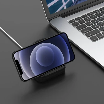 Įkroviklio Stovas Mount Silikono Mobiliojo Telefono Doko Savininkas -iPhone 12 USB C Magnetas Belaidis Kroviklis ir Daugiau mobiliųjų telefonų