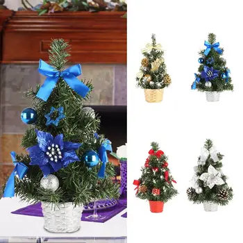 Šeimos Kalėdų Dirbtinis Mini Medžio Apdaila Už Stalo Ir Stalas Viršūnes 20cm/30cm Aukščio Pušis Namų Biuro Dekoras