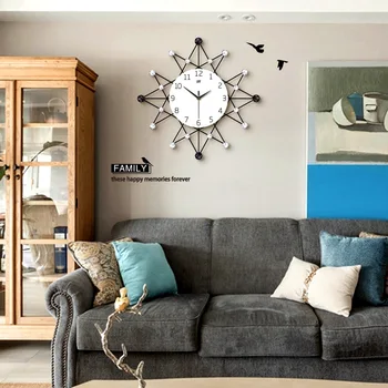 Šiaurės kūrybos laikrodis sieninis laikrodis kambarį elegantiškas minimalistinio laikrodis namų puošybai kvarcinis laikrodis modernus dekoro Namų Puošybai