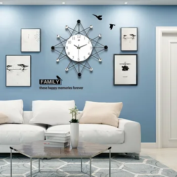 Šiaurės kūrybos laikrodis sieninis laikrodis kambarį elegantiškas minimalistinio laikrodis namų puošybai kvarcinis laikrodis modernus dekoro Namų Puošybai