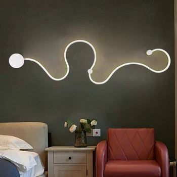 Šiuolaikinių LED Sienos lempos Lamparas De Techo Sumalti Aplikacijos Murale Meno dizaino Šviestuvas Lubų Lempa kambarį Eilėje Sienos Šviesos