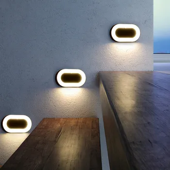 Šiuolaikinių LED Sienos Lempos Meno Sconce Sienos Žiburiai Koridoriaus Praėjimo Miegamasis Žibintai Ip65 Vandeniui Vonios kambarys Šviesos Armatūra Wandlamp