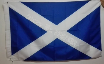 Škotijos St Andrews Škotijos Vėliavos karšto parduoti prekes 3X5FT 150X90CM Custome Reklama žalvario metalo skyles