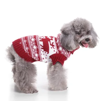 Šuo Megztinis Pet Kalėdų Megztiniai Spausdinimo Golfo Pet Drabužiai, Džemperis Šuo Tiekia Megztinis