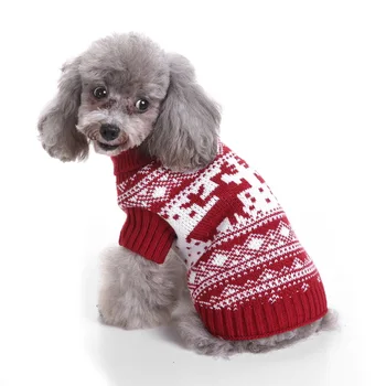 Šuo Megztinis Pet Kalėdų Megztiniai Spausdinimo Golfo Pet Drabužiai, Džemperis Šuo Tiekia Megztinis