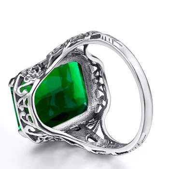 Žalias Smaragdas Originali 925 Sterlingas Sidabro Žiedai Moterims Žada Brangakmenio Žiedas Romantiškas Vestuvių Papuošalai Dovana 2020 Naujas