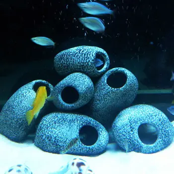 Žuvų Bakas Ciklidų Akmenų, Keramikos Rock Cave Žuvų Bakas Akmens Akvariumo Apdaila, Su Skyle Akvariumas Ornamentu